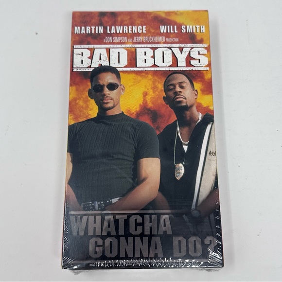 Bad Boys VHS 1995 Will Smith Martin Lawrence Whatcha Gonna Do Factory Sealed - Picture 1 of 7